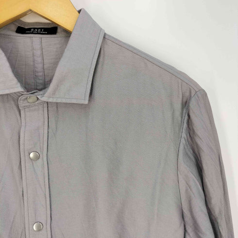 ゴーサンゴーイチプールオム 5351 POUR LES HOMMES エアリーツイル製品ワッシャーシャツ メンズ 48