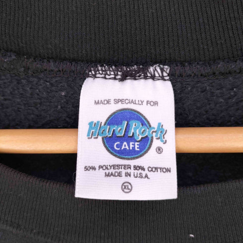 ハードロックカフェ Hard Rock Cafe USA製 LAS VEGAS ロゴプリント ラグランクルーネックスウェット メンズ import:XL
