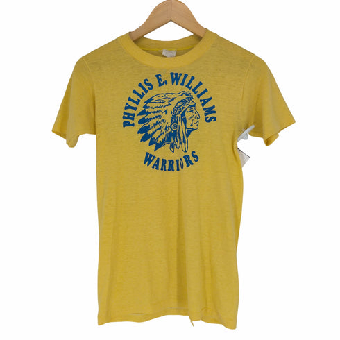 sport-t by stedman MADE IN USA 70-80s インディアンラバープリントS/S TEE レディース JPN:S