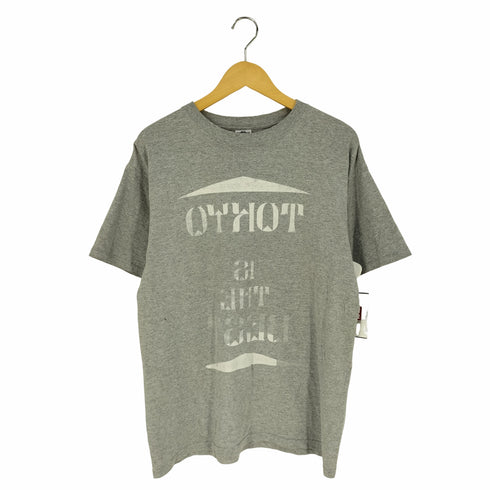 TOKYO IS THE BEST 反転両面プリント クルーネックTシャツ メンズ import:L
