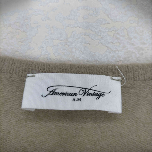 アメリカンヴィンテージ American Vintage 23AW シアークルーネックニット レディース