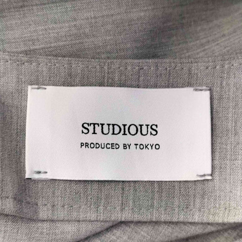 ステュディオス STUDIOUS マルチストレッチハーフジップノーカラープルオーバーシャツ メンズ JPN:2