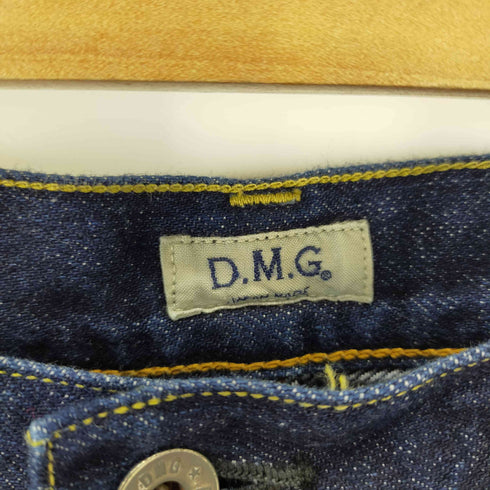 ディーエムジー D.M.G アンクルワイドデニムパンツ インディゴ 後染め レディース JPN:M