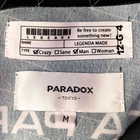 パラドックス PARADOX コーチシャツ メンズ JPN:M