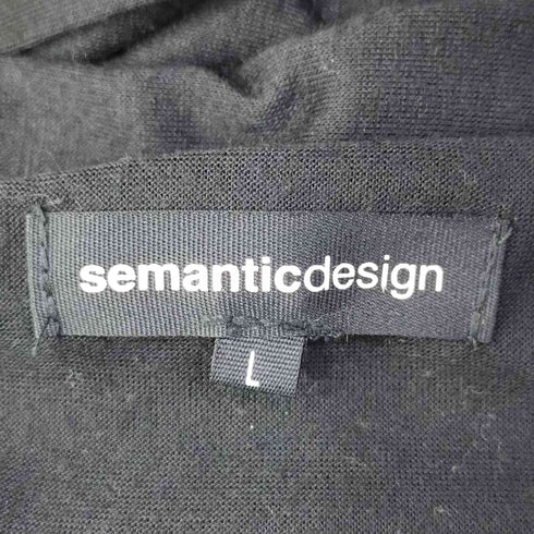 セマンティックデザイン semanticdesign ドレープカットソー メンズ JPN:L