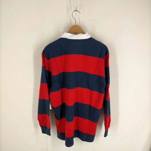 ポロバイラルフローレン Polo by RALPH LAUREN ポニー刺しゅうボーダー柄ラガーシャツ メンズ JPN:M