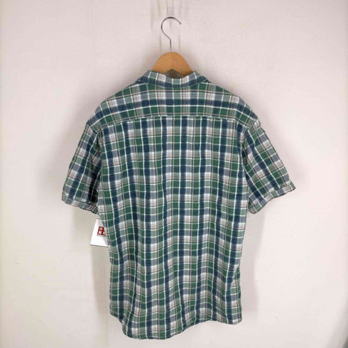 コロンビア Columbia チェック柄 シアサッカー 半袖シャツ メンズ JPN:XL
