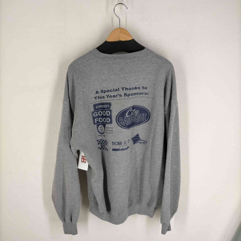 ジャージーズ JERZEES 00s 裏起毛プリントクルーネックスウェット メンズ JPN:XL