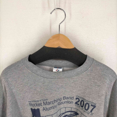 ジャージーズ JERZEES 00s 裏起毛プリントクルーネックスウェット メンズ JPN:XL