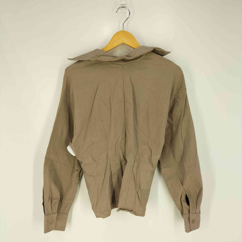 ザラ ZARA Front cut out long sleeve blouse フロントカットアウトロングスリーブブラウス レディース import:S