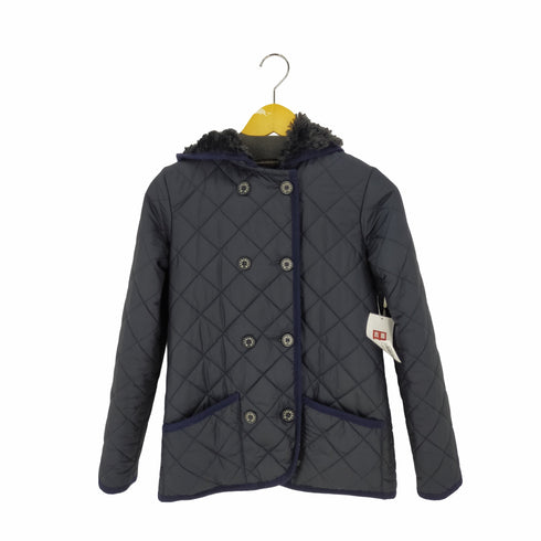マッキントッシュスコットランド MACKINTOSH SCOTLAND 英国製 裏ボア フーデッドキルティングジャケット レディース 34