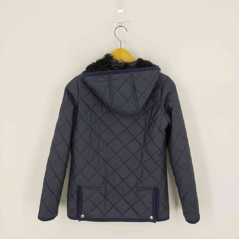 マッキントッシュスコットランド MACKINTOSH SCOTLAND 英国製 裏ボア フーデッドキルティングジャケット レディース 34