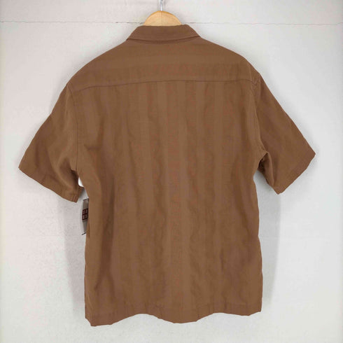 アバハウス ABAHOUSE パナマ半袖 ストライプシャツ メンズ EUR:48