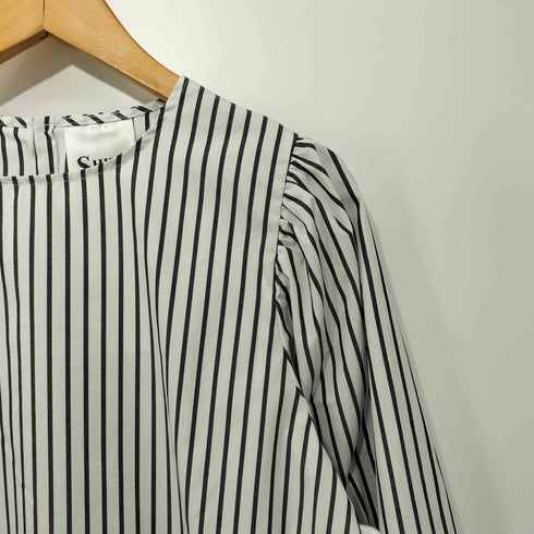 オペークドットクリップ OPAQUE.CLIP SHIRT ボリュームスリーブブラウス レディース M