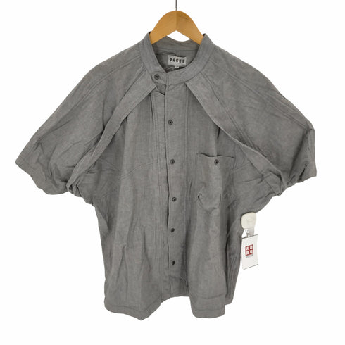 シムシンホソカワ SHIN HOSOKAWA pashu バンドカラーデザインシャツ メンズ JPN:M