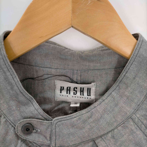シムシンホソカワ SHIN HOSOKAWA pashu バンドカラーデザインシャツ メンズ JPN:M