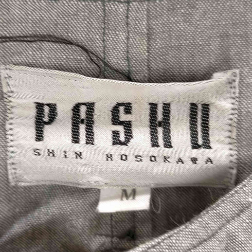 シムシンホソカワ SHIN HOSOKAWA pashu バンドカラーデザインシャツ メンズ JPN:M