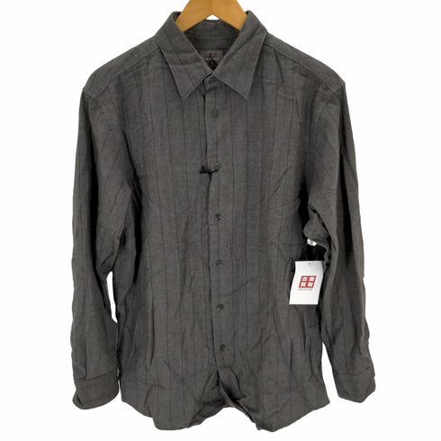 シーケーカルバンクライン ck Calvin Klein ヘリンボーンストライプシャツ メンズ JPN:M