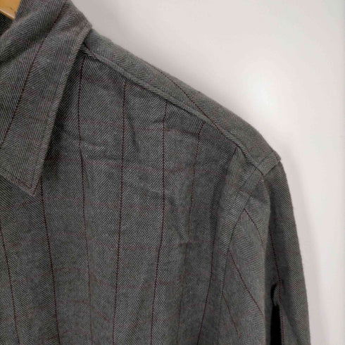 シーケーカルバンクライン ck Calvin Klein ヘリンボーンストライプシャツ メンズ JPN:M