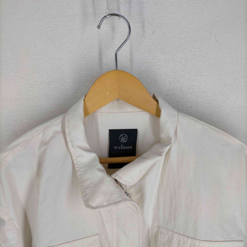 ダブルクローゼット w closet 【2WAY】ハイネックミリタリージャケット レディース