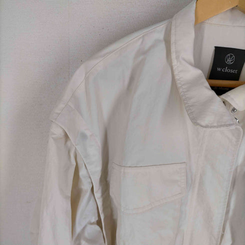 ダブルクローゼット w closet 【2WAY】ハイネックミリタリージャケット レディース