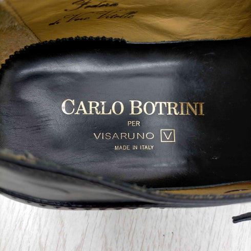 ビサルノ VISARUNO corla botrini センター チップ ストラップシューズ レザー メンズ EUR:44