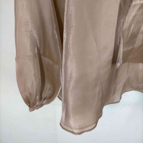 シャイニーボウタイブラウス レディース