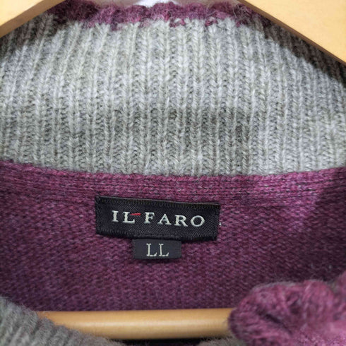 イルファーロ ILFARO ハーフジップニットプルオーバー メンズ LL