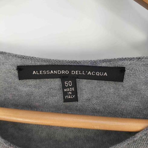アレッサンドロデラクア Alessandro dellAcqua made in italy カットオフウールニット メンズ EUR:50