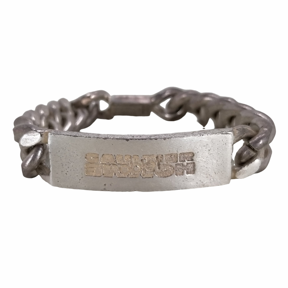 GAULTIER HOMME objet　ブラックチェーンブレスレット 超美品 GAULTIER HOMME objet ブラックチェーンブレスレット