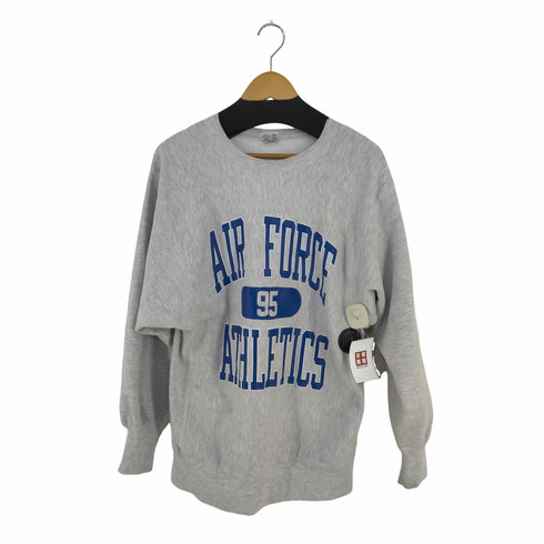 チャンピオン Champion メキシコ製 刺繍タグ REVERSE WEAVE AIRFORCE ATHLETICS カプセル 三段 クルーネックスウェット メンズ import:XL