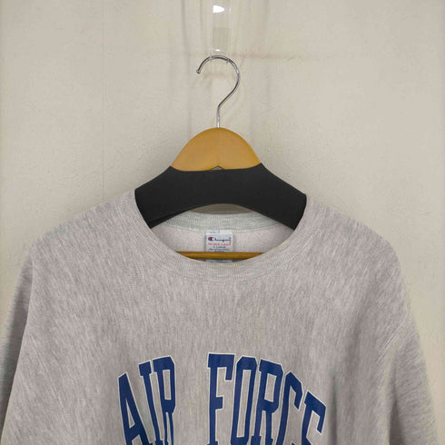 チャンピオン Champion メキシコ製 刺繍タグ REVERSE WEAVE AIRFORCE ATHLETICS カプセル 三段 クルーネックスウェット メンズ import:XL