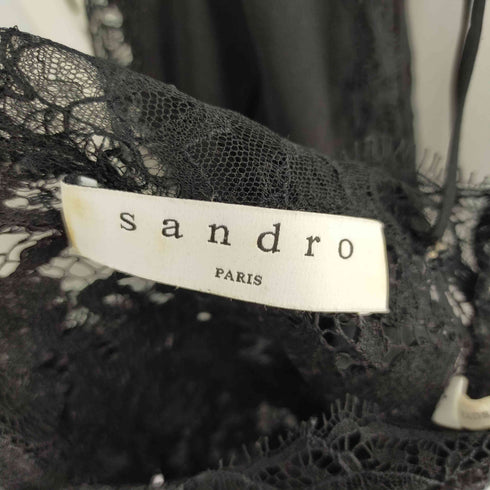 サンドロ sandro PARIS Black Lase Dress レディース 1