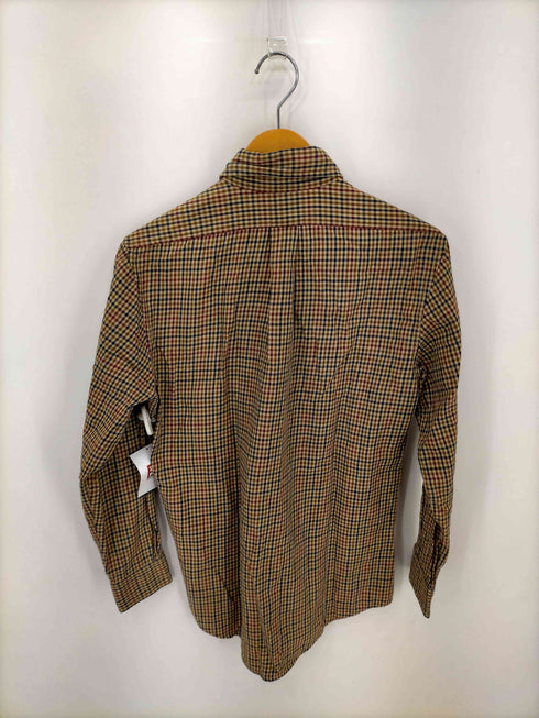 ブルックスブラザーズ BROOKS BROTHERS コットンウールチェックフランネルBDシャツ メンズ import:S