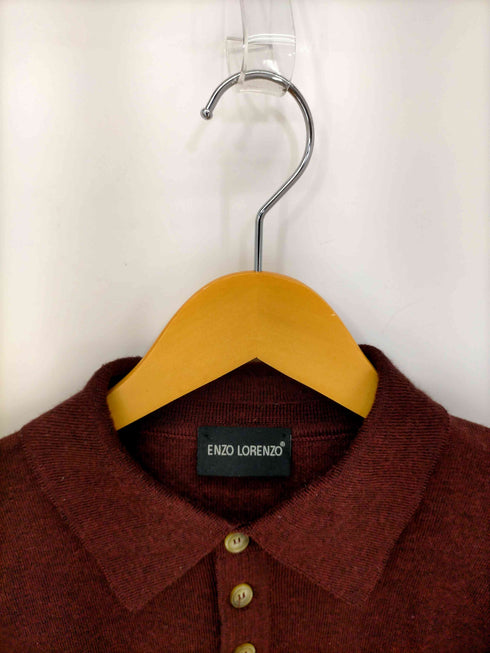 ENZO LORENZO MADE IN EUROPE メリノアクリルニットポロ メンズ EUR:50