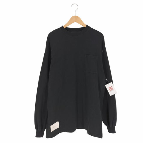 ホワイトランド WHITELAND ロゴパッチ ヘヴィーウェイト ポケット クルーネックTシャツ メンズ FREE