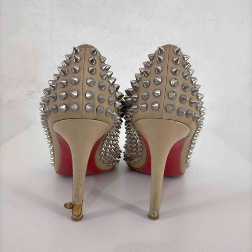 クリスチャンルブタン CHRISTIAN LOUBOUTIN イタリア製 スタッズ ポインテッドトゥハイヒール レディース JPN:37