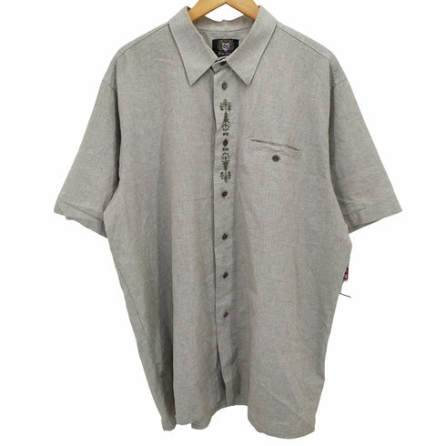 grachten フロント刺繍オーバーサイズシャツ メンズ XXL