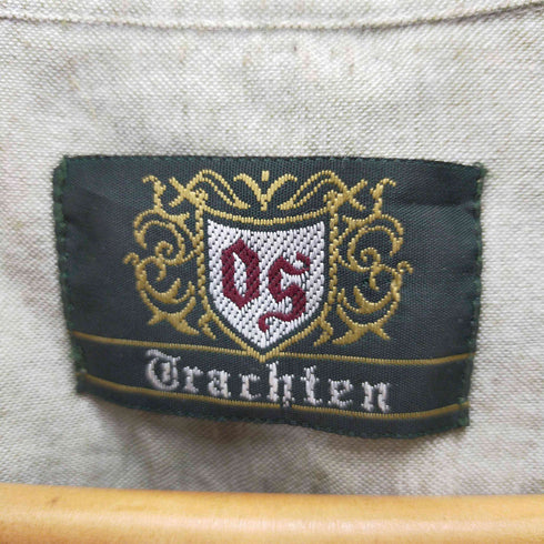 grachten フロント刺繍オーバーサイズシャツ メンズ XXL