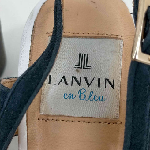 ランバンオンブルー LANVIN en Bleu スウェードリボンサンダル レディース JPN:24