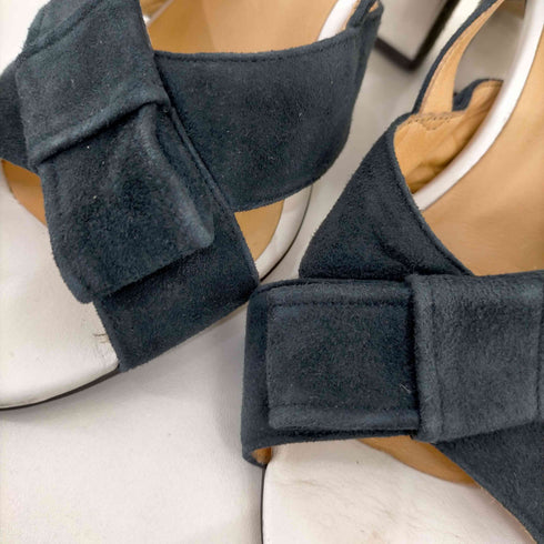 ランバンオンブルー LANVIN en Bleu スウェードリボンサンダル レディース JPN:24