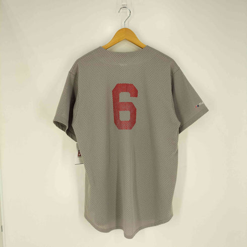 マジェスティック MAJESTIC 90s USA製 両面プリント メッシュ ゲームシャツ ベースボールシャツ メンズ import:XL