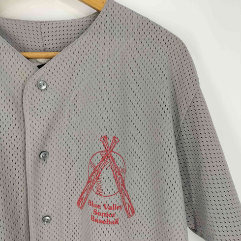 マジェスティック MAJESTIC 90s USA製 両面プリント メッシュ ゲームシャツ ベースボールシャツ メンズ import:XL