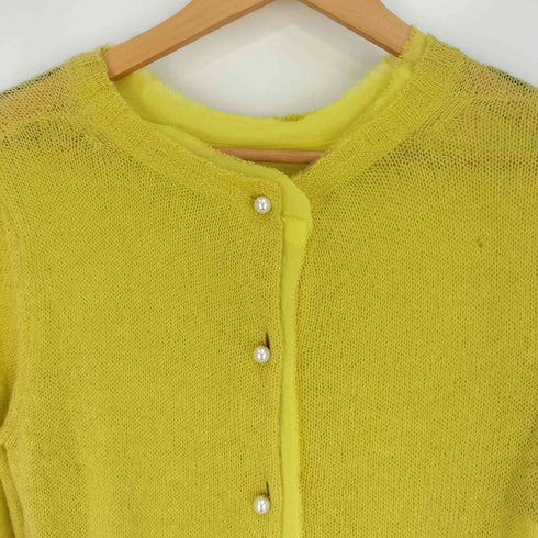 フィロソフィー PHILOSOPHY 2WAY パールボタンカーディガン モヘヤニット レディース US:4