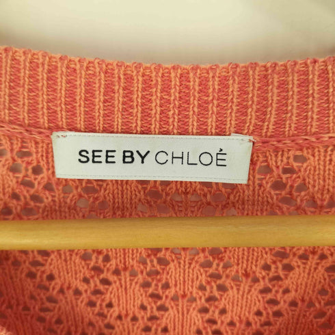 シーバイクロエ SEE BY CHLOE クロシェ編みカーディガン レディース