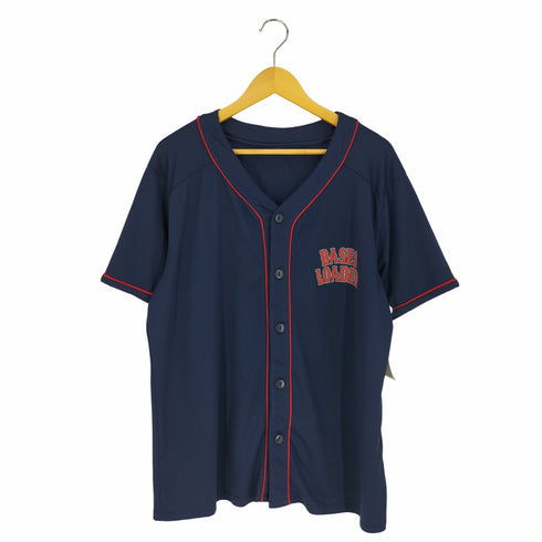 BASES LOADED 両面プリント ゲームシャツ ベースボールシャツ メンズ