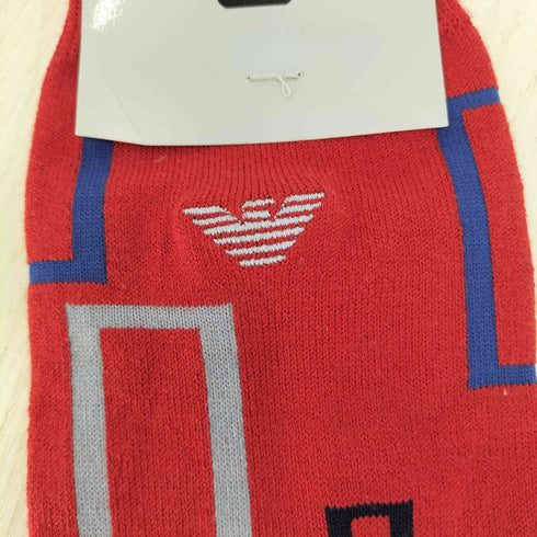 エンポリオアルマーニ EMPORIO ARMANI ロゴ刺繍 ロングソックス 靴下 メンズ 25~26