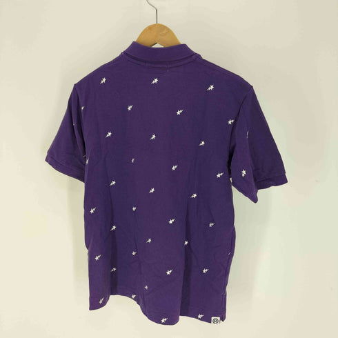 アベイシングエイプ A BATHING APE APESTA エイプヘッド 刺繍 S/S ポロシャツ メンズ JPN:M