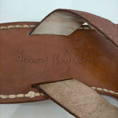 - HENRY BEGUELIN レザー クロスサンダル レディース EUR:36