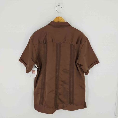 CAMPOE 刺繍キューバシャツ 開襟半袖 メンズ 42